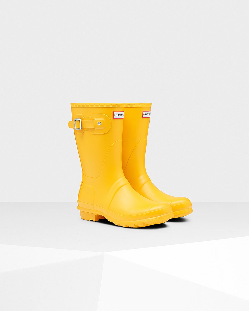 Bottes Courtes de Pluie Hunter Original Femme Jaune ZVLTJHC-24